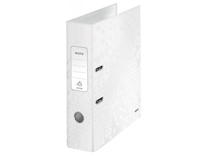 Zakladač pákový Leitz 180° WOW 8cm perleťovo biely