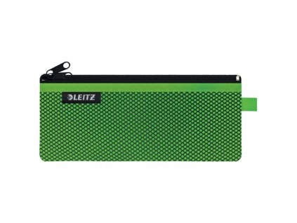 Textilný obal so zipsom dvojitý Leitz WOW stredný zelený