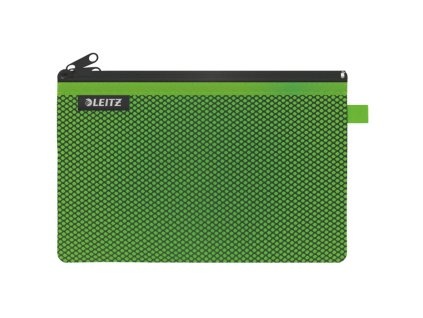 Textilný obal so zipsom dvojitý Leitz WOW veľký zelený