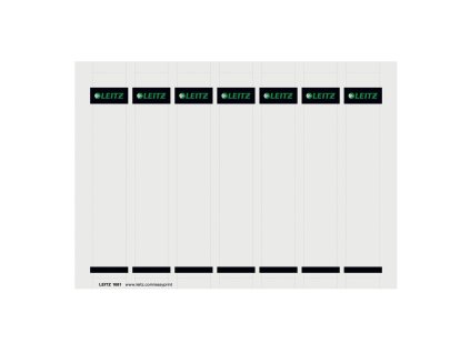 Chrbtové štítky potláčatelné pre zakladače Leitz 180° šírka chrbta 52 mm