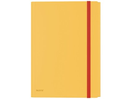 Plastový obal s gumičkou Leitz Cosy hebký s vnútorným vreckom teplý žltý