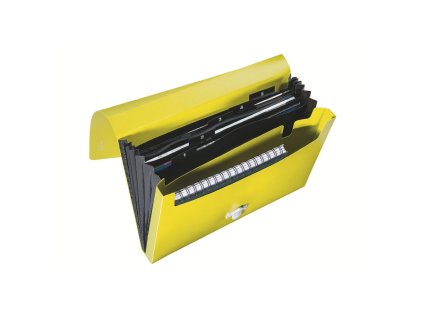Aktovka plastová s priehradkami Leitz Recycle žltá