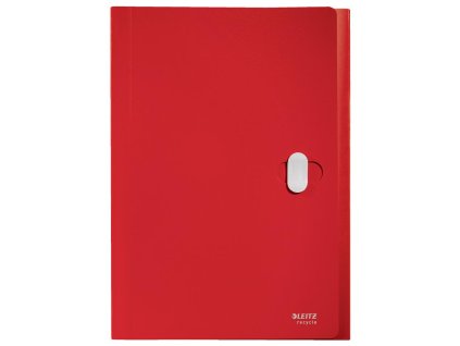Aktovka plastová s priehradkami Leitz Recycle červená