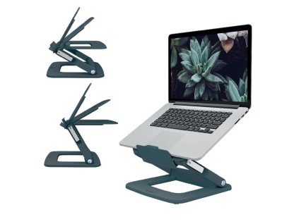 Stojan na notebook nastaviteľný Leitz Ergo s viacerými uhlami sklonu, zamatový šedý