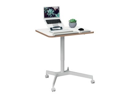 Stôl na sedenie/státie Leitz Ergo s kompaktnou doskou, biely