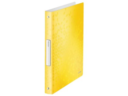 Zakladač 4-krúžkový Leitz WOW celoplastový 2,57cm žltý