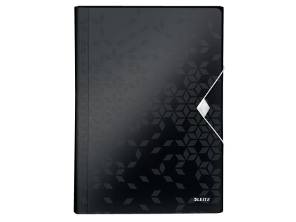 Aktovka plastová s priehradkami Leitz WOW čierna