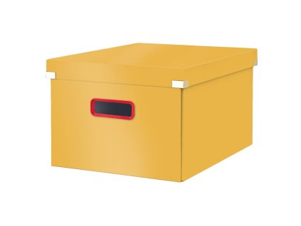 Stredná krabica Click & Store A4 Leitz Cosy teplá žltá