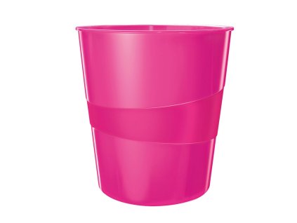 Kôš plastový Leitz WOW 15 ℓ ružový