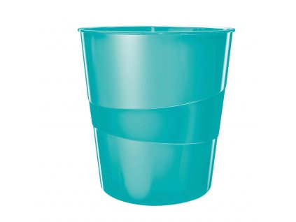 Kôš plastový Leitz WOW 15 ℓ ľadovo modrý