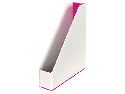 Stojan na časopisy Leitz WOW biely/metalický ružový