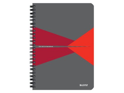 Blok Leitz Office Card A5 90 listov linajkový červený