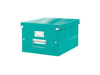 Stredná krabica Click & Store ľadovo modrá