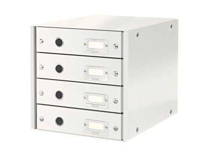 Zásuvkový box Leitz Click & Store 4 zásuvky biely