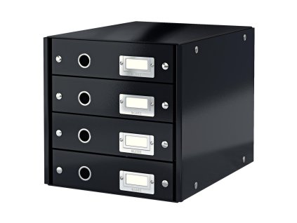 Zásuvkový box Leitz Click & Store 4 zásuvky čierny