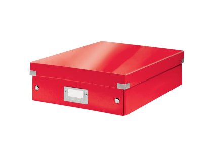 Stredná organizačná krabica Click & Store červená