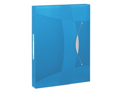 Plastový box s gumičkou Esselte VIVIDA modrý