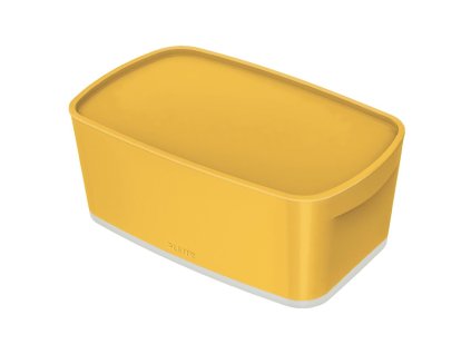 Úložný box s vekom Leitz MyBox, veľkosť S teplý žltý