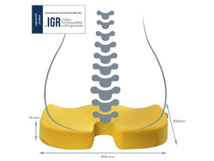 Vankúš na sedenie Leitz Cosy Ergo teplý žltý
