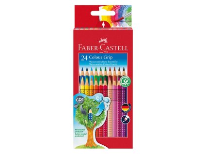 Farbičky akvarelové Faber Castell Color Grip 24ks farebné
