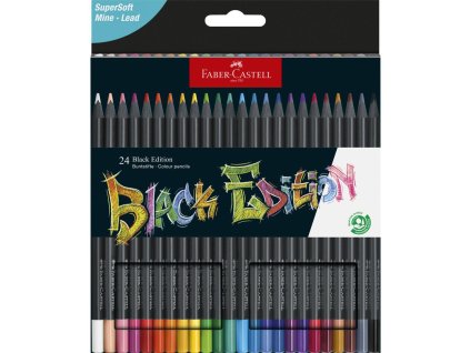 Farbičky Faber Castell Black Edition, 24 ks