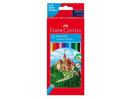 Farbičky Faber Castell drevené, 12 ks