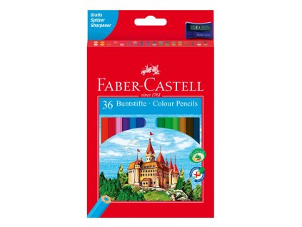 Farbičky Faber Castell drevené, 36 ks