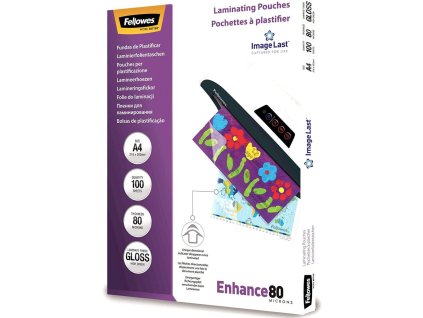 Laminovacie fólie Fellowes 216x303 A4 80mic