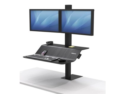 Polohovateľný stojan Sit-Stand Lotus VE pre 2 monitory