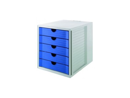 Zásuvkový box System KARMA eko-modrý