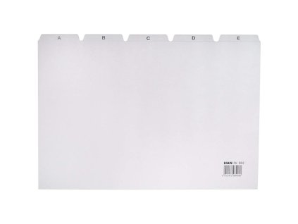 Plastové indexové kartičky A4 do kartotéky HAN 954