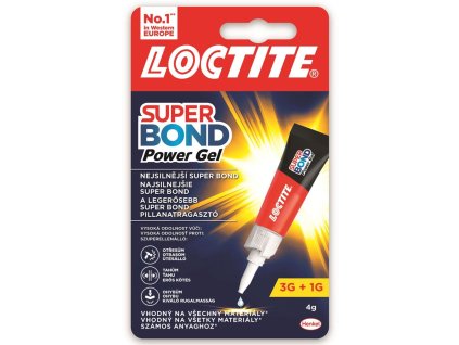 Sekundové lepidlo LOCTITE Super Bond Power Gel 4 g