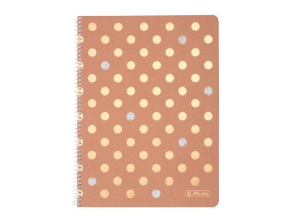 Blok poznámkový štvorčekový Herlitz Pure Glam A4 80 listov