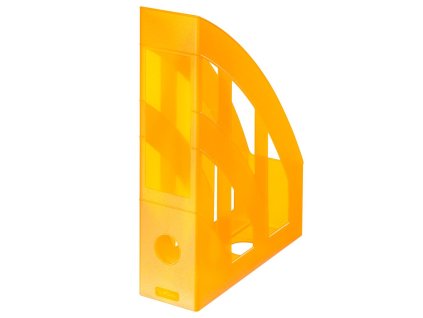 Stojan na časopisy Herlitz transparentný oranžový