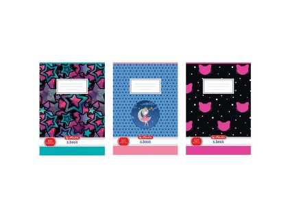 Zošit Herlitz 523, A5, linajkový, 70g/m2, mix dievčenských motívov