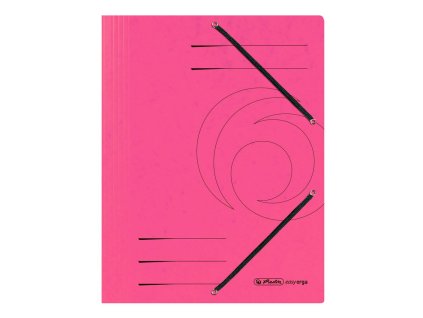 Prešpánový obal s gumičkou Herlitz ružový