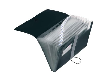 Aktovka plastová s priehradkami Herlitz Easy Orga nepriehľadná čierna