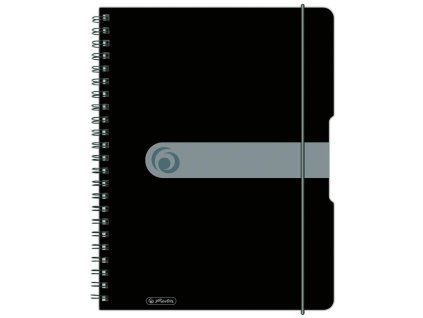 Blok poznámkový štvorčekový Herlitz Easy Orga A4 80 listov čierny