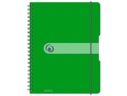 Blok poznámkový štvorčekový Herlitz Easy Orga A4 80 listov jablkovo zelený