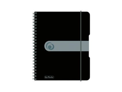 Blok poznámkový štvorčekový Herlitz Easy Orga A5 80 listov čierny