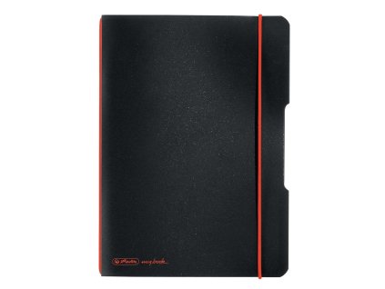 Zošit Herlitz my.book Flex A5 40 listov štvorčekový PP čierny