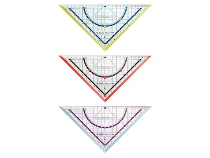 Trojuholník s uhlomerom Herlitz my.pen mix farieb