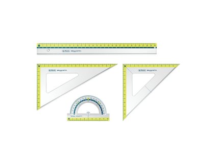 Sada pravítiok Herlitz my.pen 4 ks, mix farieb