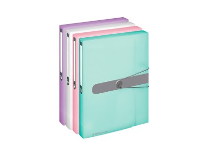 Plastový box s gumičkou Herlitz A4 PP lila