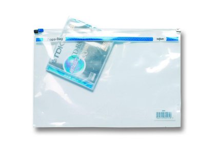 Plastový obal A4 so zipsom číry