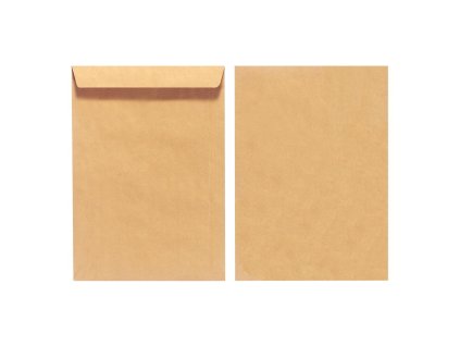Poštové obálky C4 Herlitz olizové, hnedé, recyklované, 10 ks