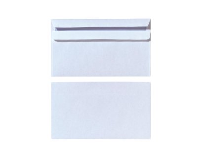 Poštové obálky DL Herlitz samolepiace s vnútornou potlačou, biele, 100 ks