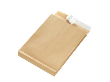 Taška B4 Herlitz s X dnom a odtrhávacou páskou 250 x 353 mm 130g hnedá 25ks