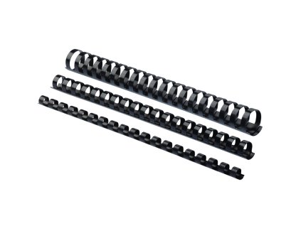 Plastové hrebene 38 ovál čierne (50)