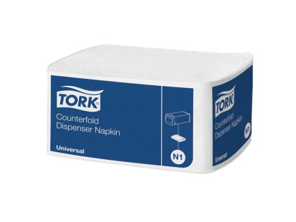 Obrúsky 1-vrstv. TORK Counterfold biele N1, 30x33cm, 300 ks